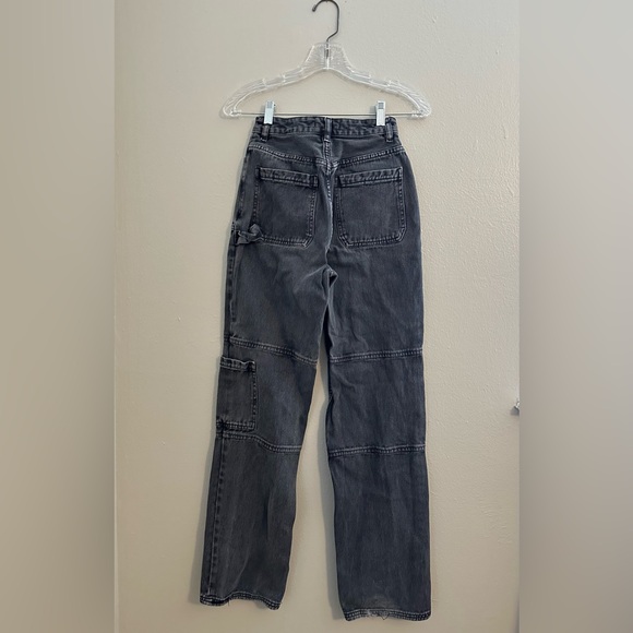 Wide leg carpenter cargo Y2K jeans - Picture 2 of 3